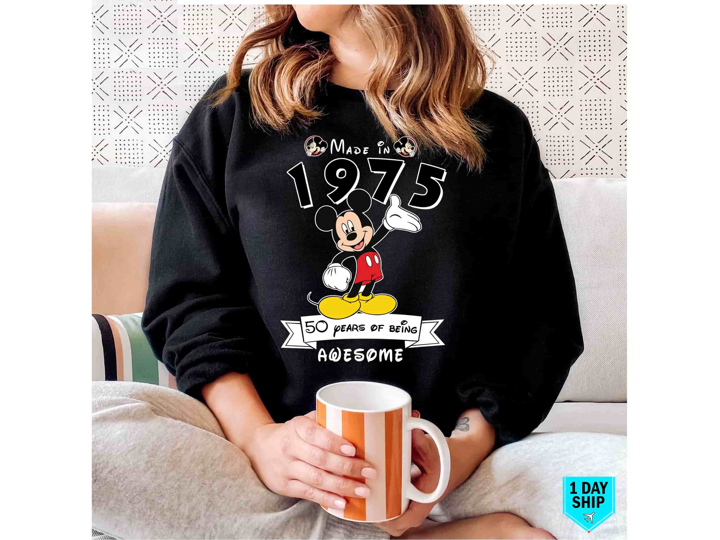 Mickey Minnie Birthday Sweatshirt - Second View