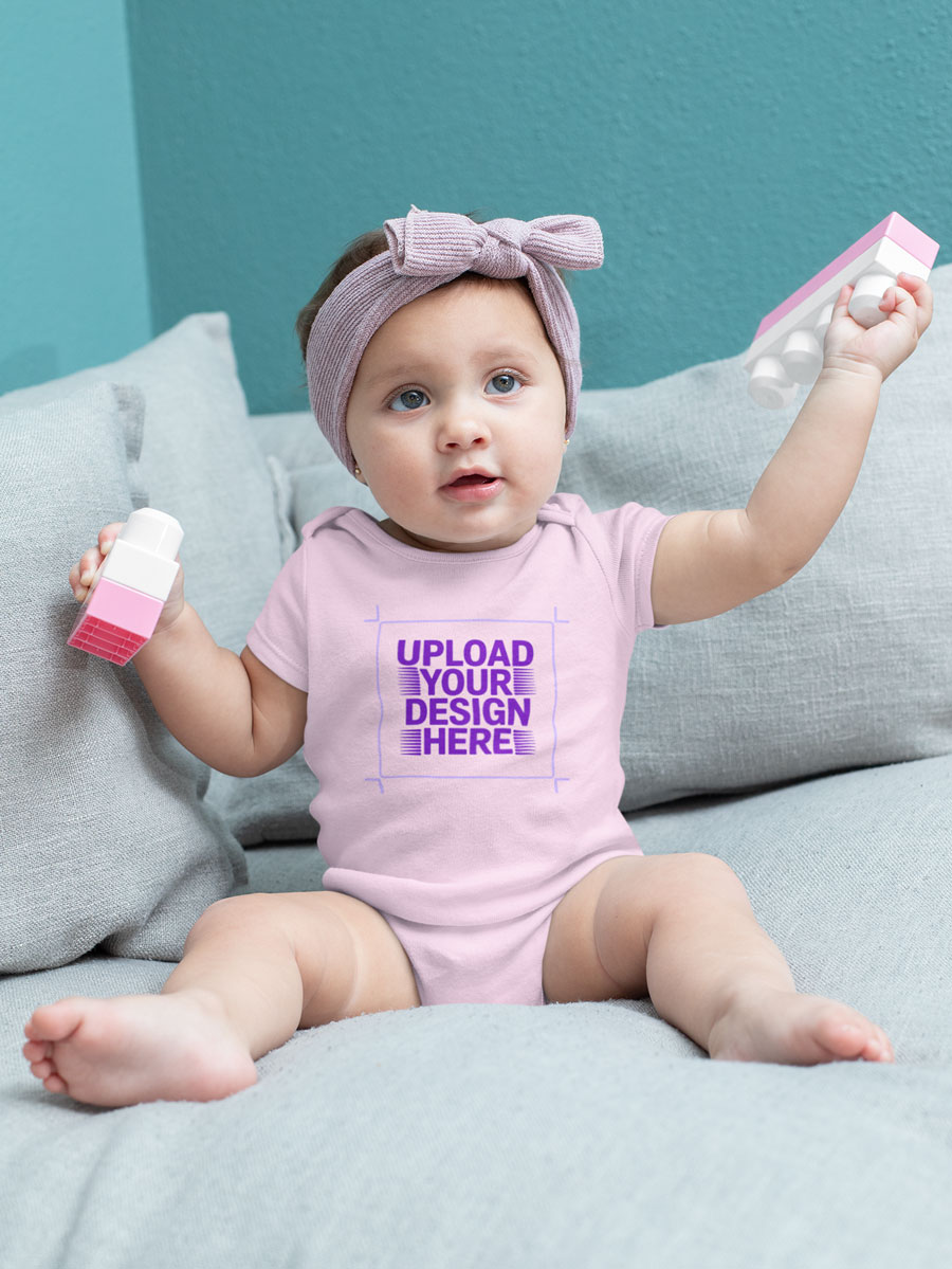 Custom Babysuit | Upload & Print Design With Child-Safe Inks - Second View