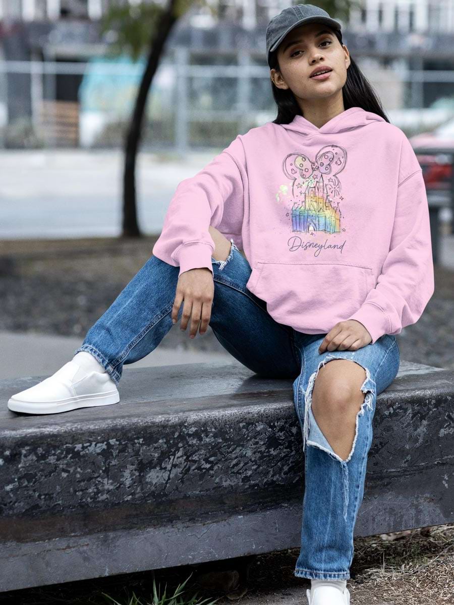 Colourful Disney Castle V2 Hoodie