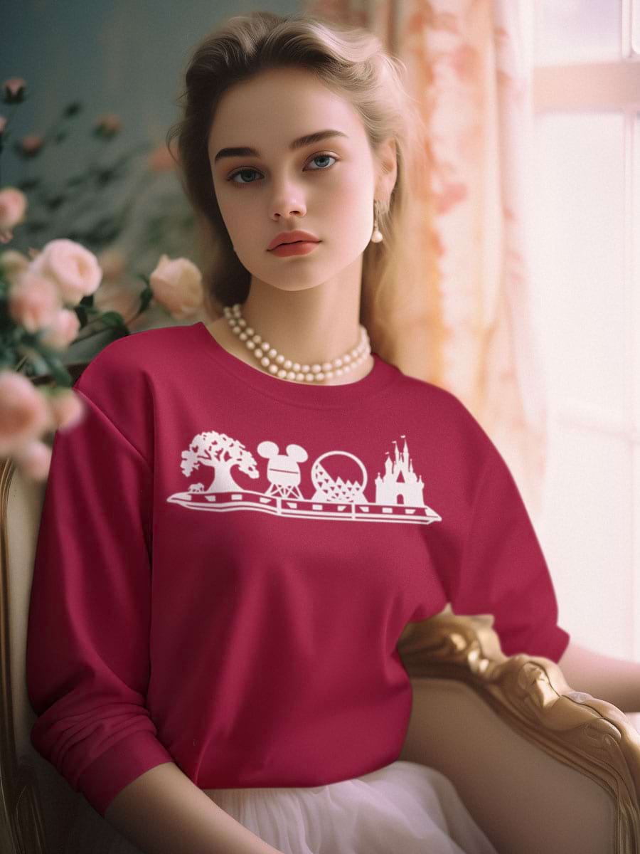 Florida Theme Park Landmarks Sweatshirt