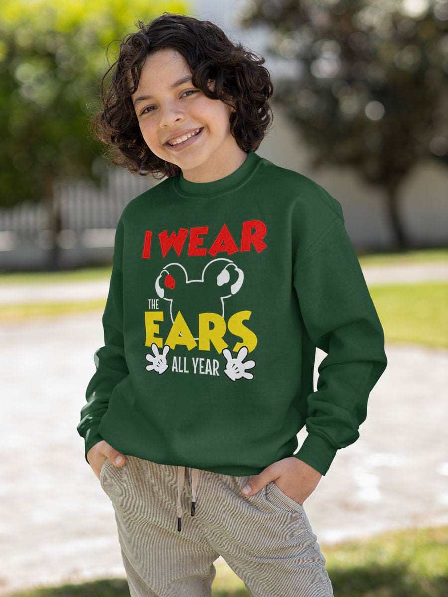 I Wear My Ears All Year Sweatshirt - Second View