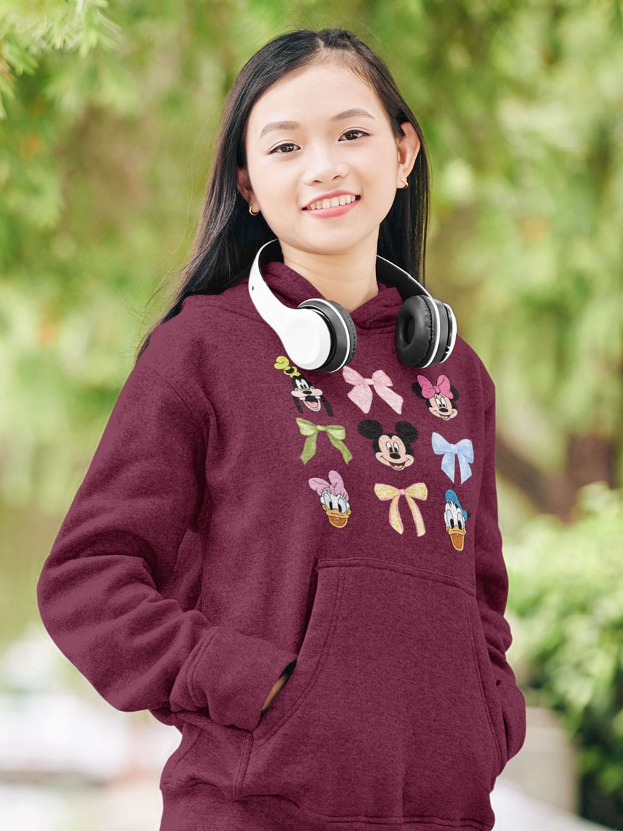 Mickey Minnie Bow Coquette V2 Hoodie