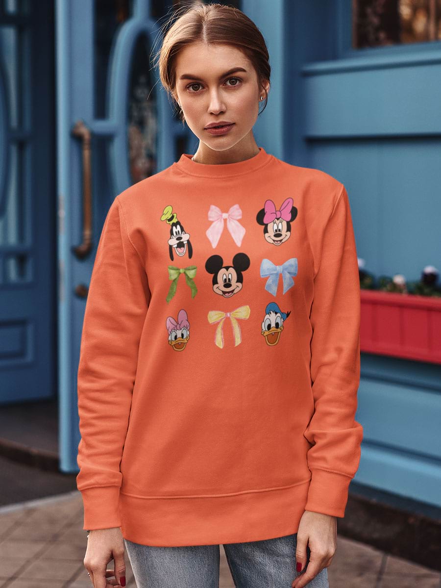Mickey Minnie Bow Coquette V2 Sweatshirt