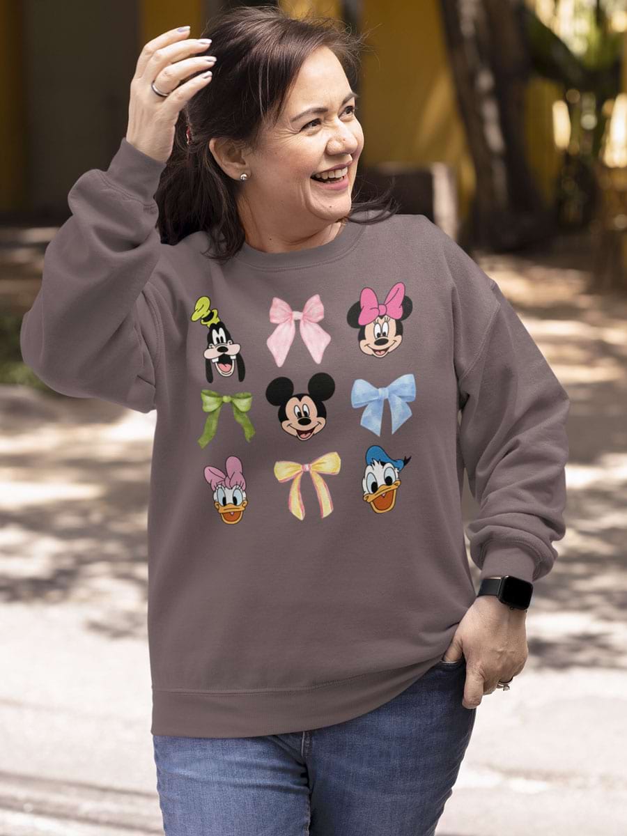 Mickey Minnie Bow Coquette V2 Sweatshirt - Second View