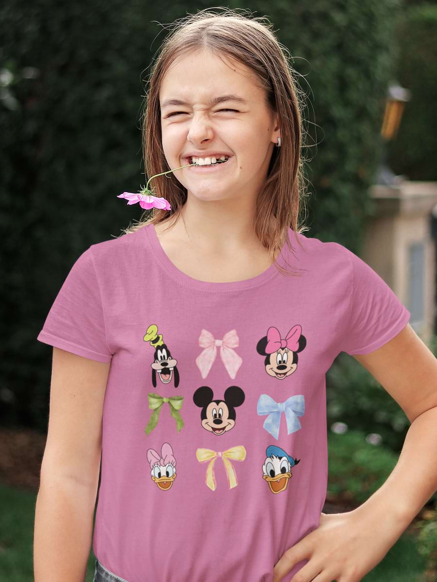 Mickey Minnie Bow Coquette V2 Tshirt - Second View