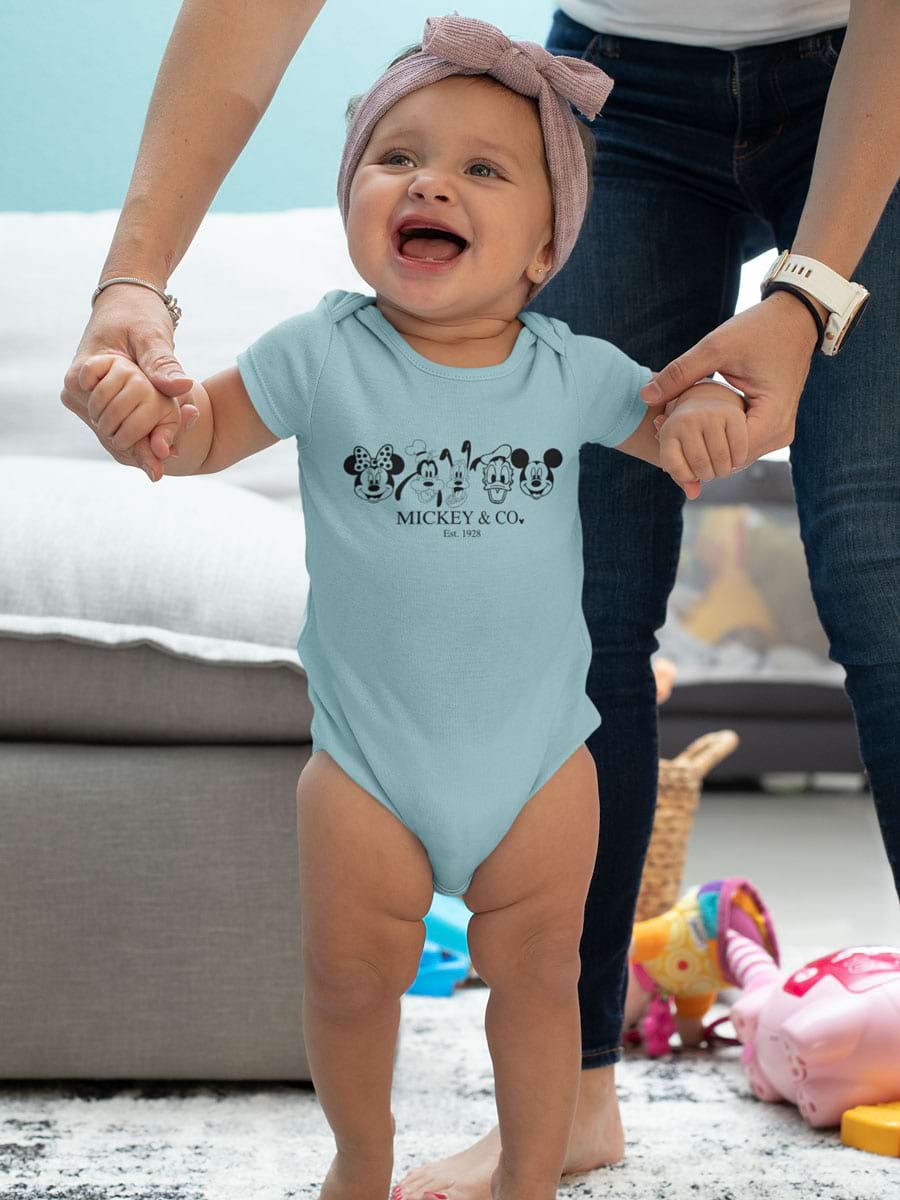 Mickey And Co Est 1928 V6 Babysuit