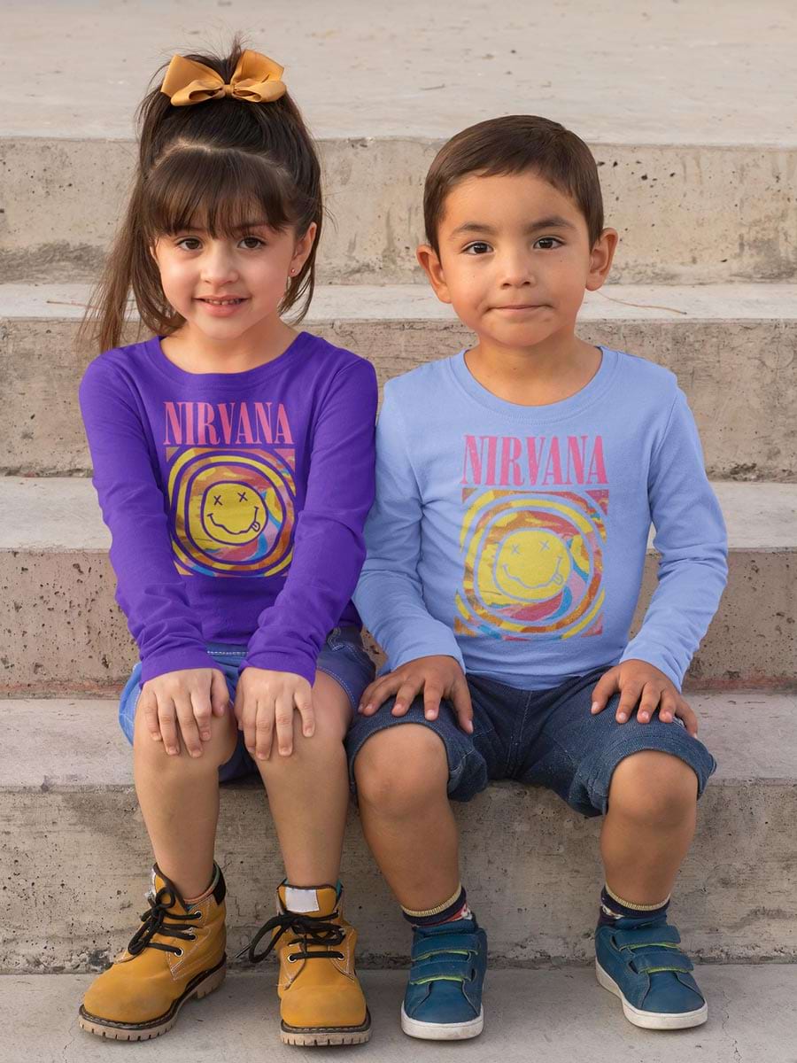 Nirvana Tie Dye Up Pink Sweatshirt - Second View