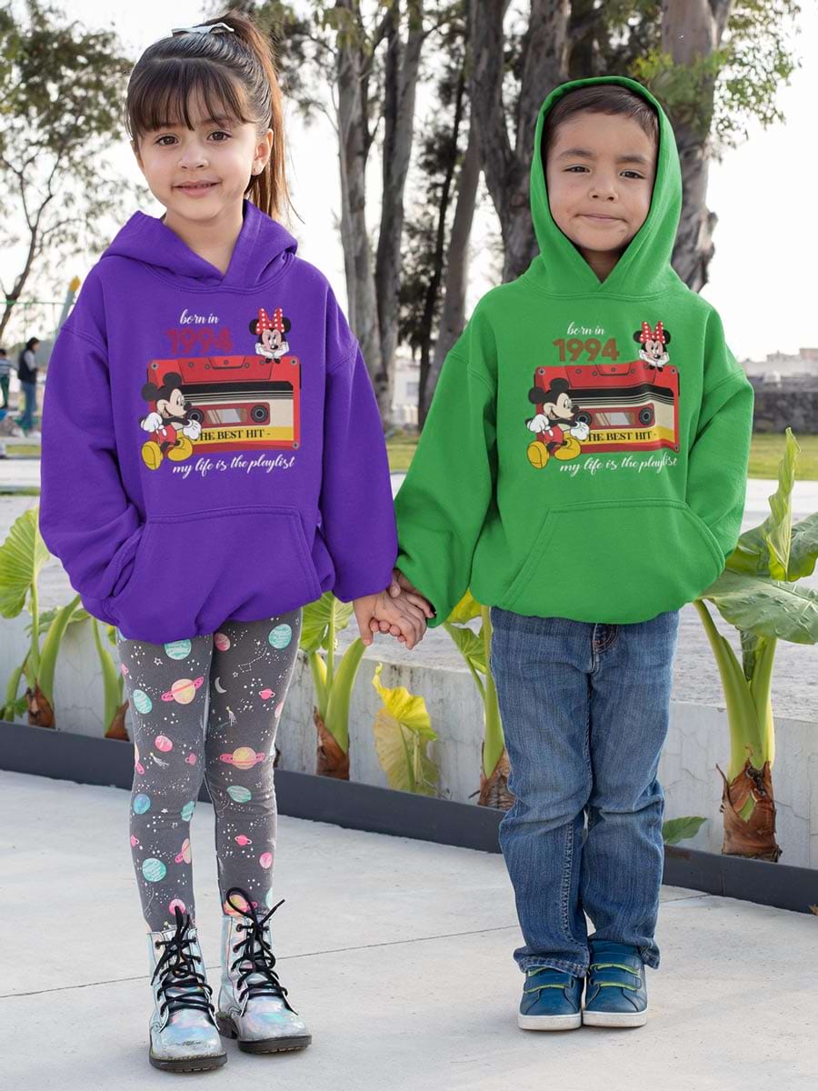 Retro Mickey Minnie Birthday V2 Hoodie - Second View