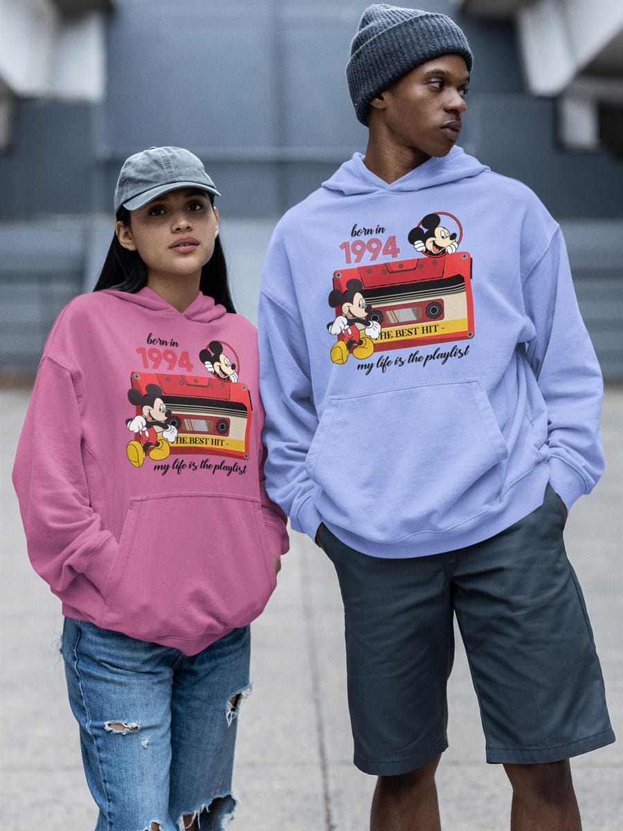 Retro Mickey Minnie Birthday V3 Hoodie - Second View