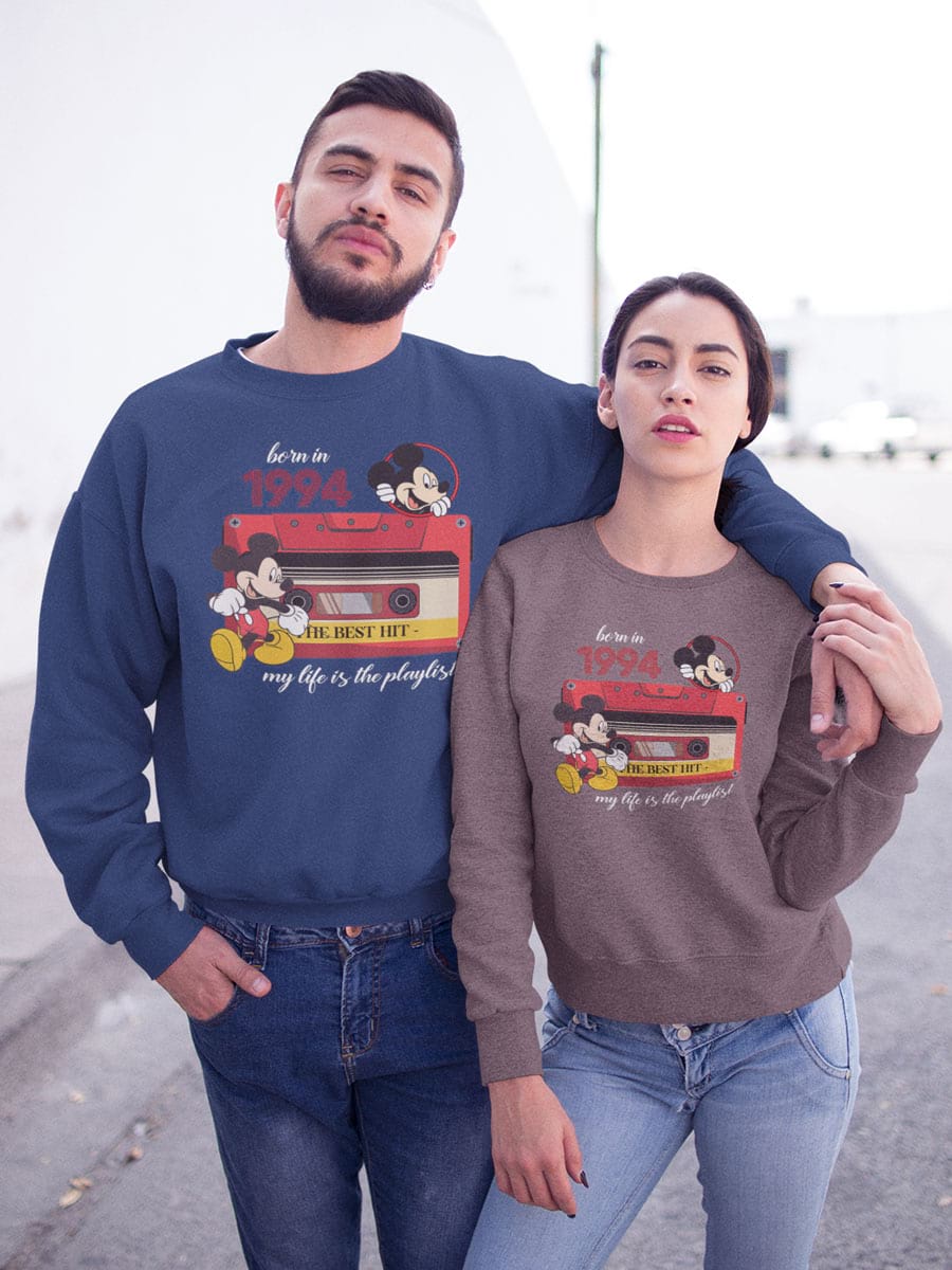 Retro Mickey Minnie Birthday V3 Sweatshirt - Second View