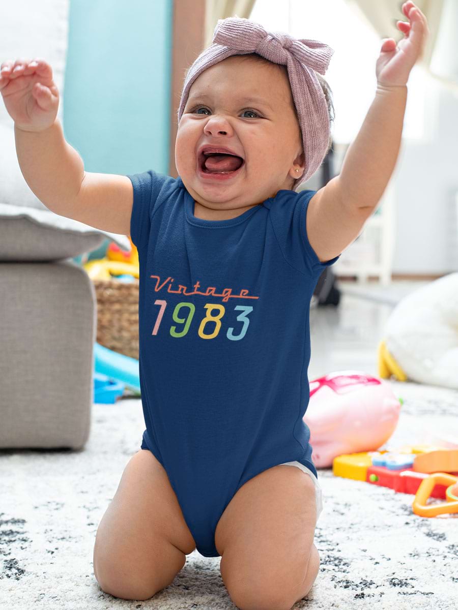 Vintage Birthday Babysuit - Second View