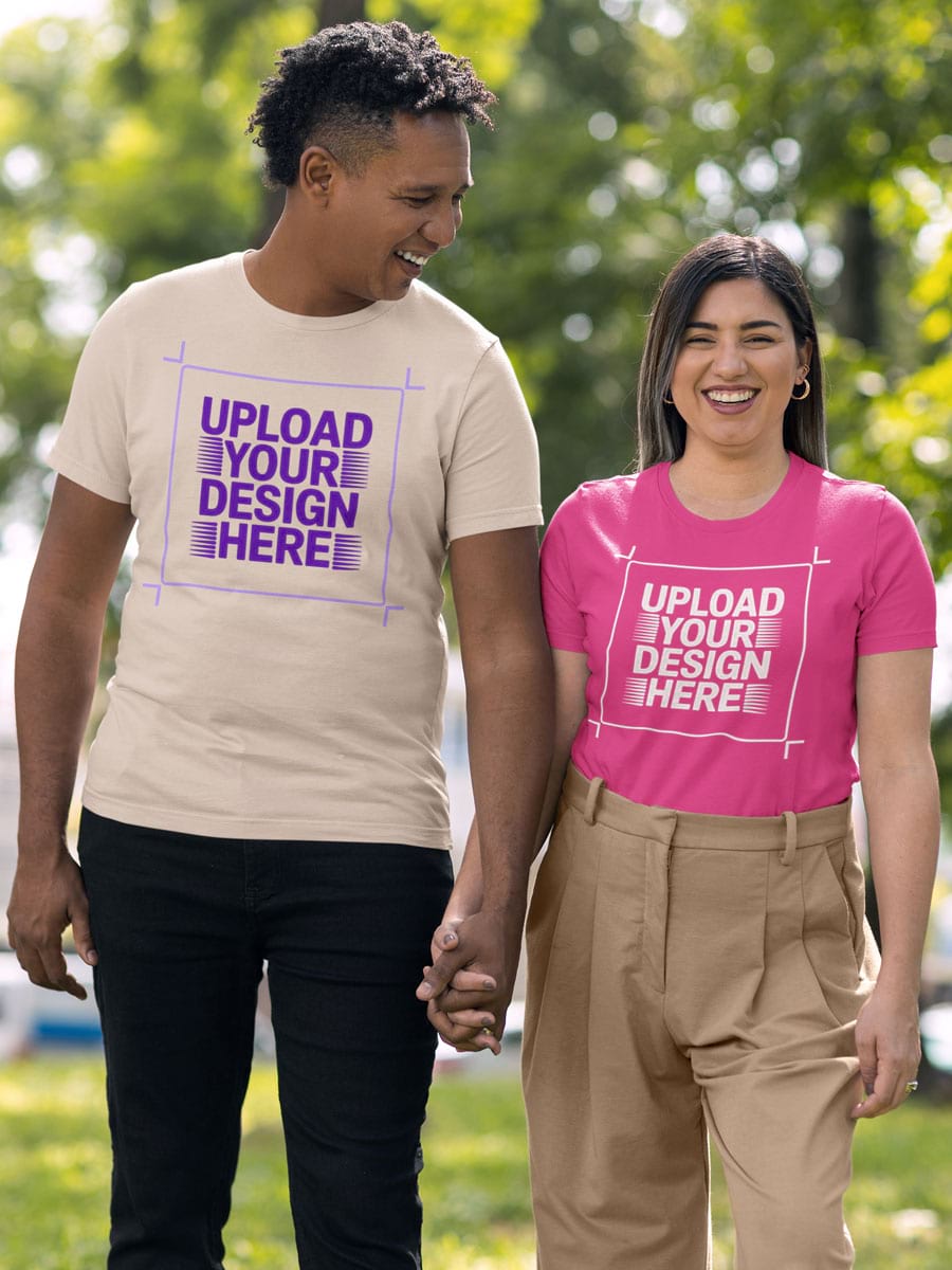 Custom A3 Front & Back Printing On Your Own T-Shirt | Upload Designs - Second View