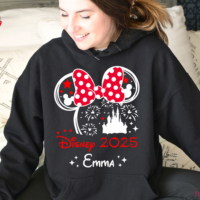 Mickey Minnie Disney Castle Hoodie