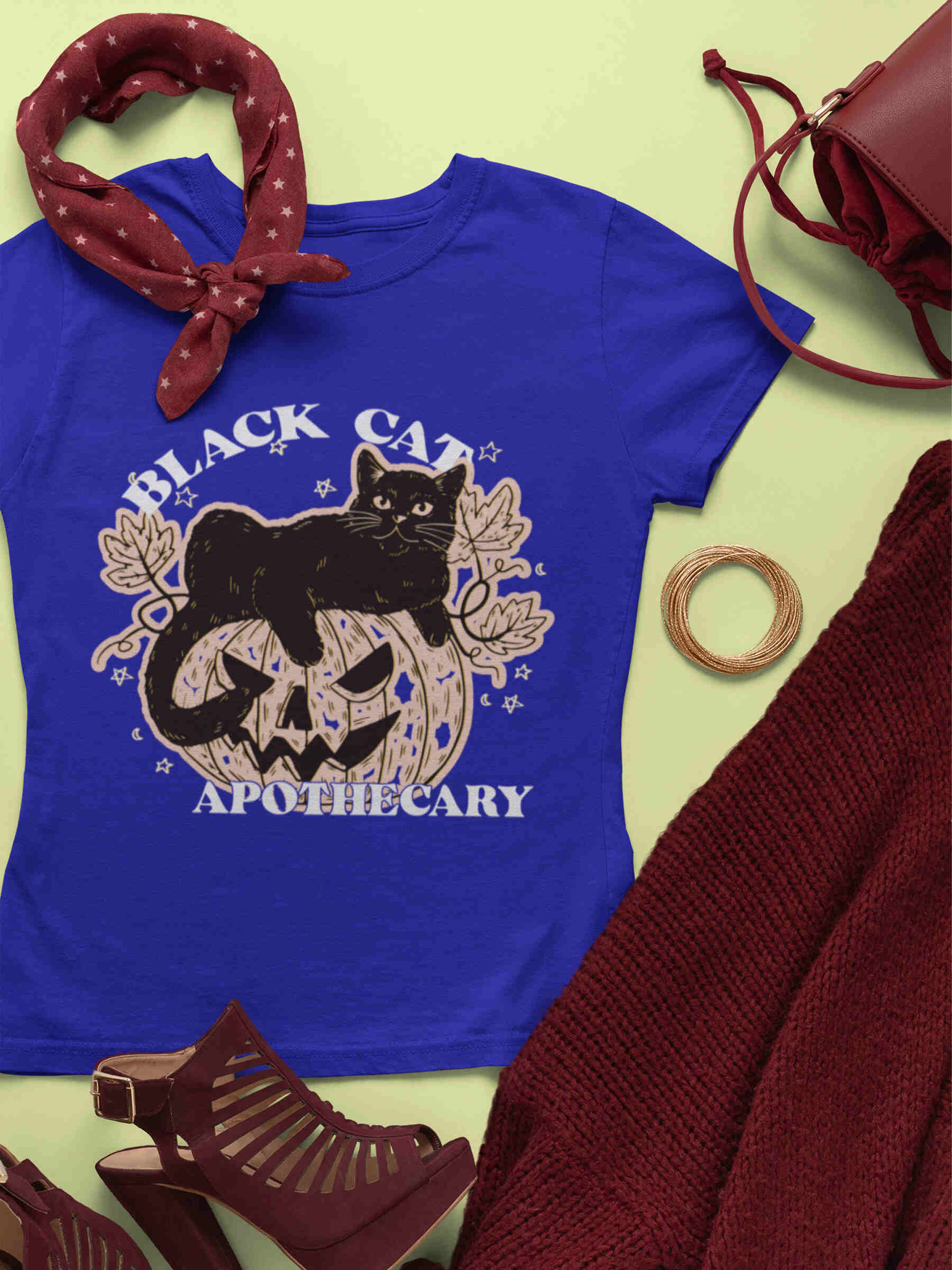 Black Cat Apothecary Tshirt - Second View