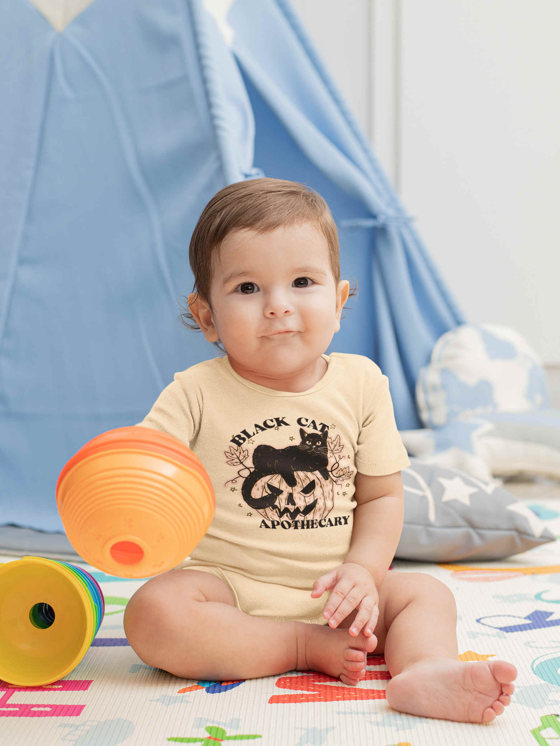Black Cat Apothecary Baby Suit