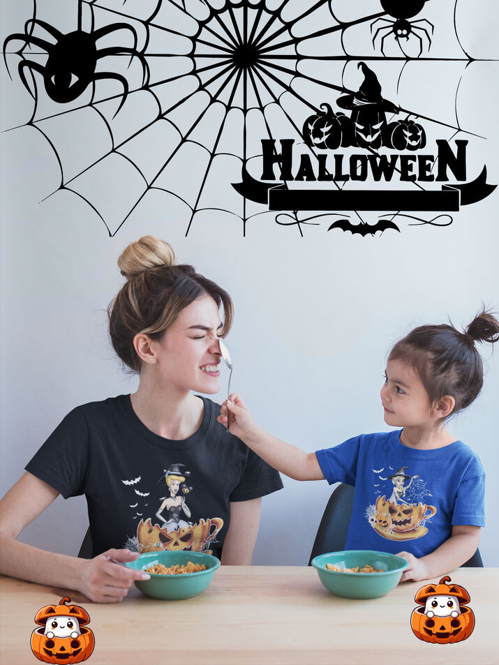 Pumpkin Halloween Witch Princes Tshirt