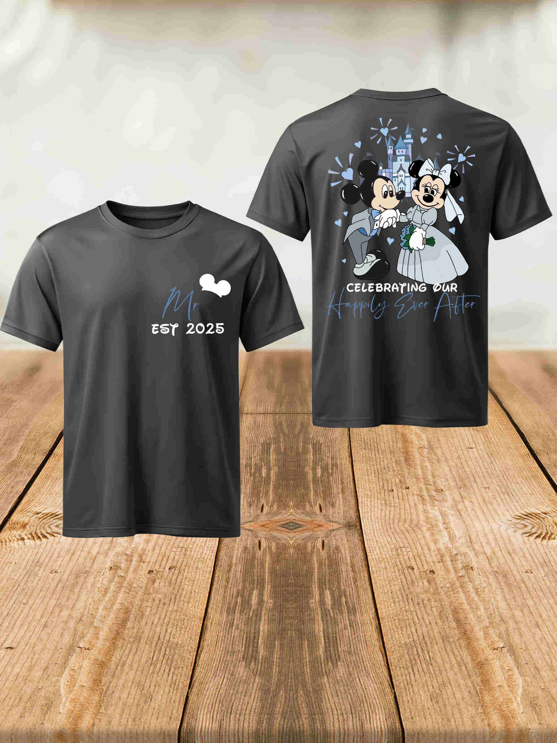 Mickey Minnie Disney Wedding Tshirt - Second View