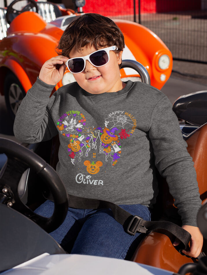 Mickey Pumpkin Head Halloween Sweatshirt