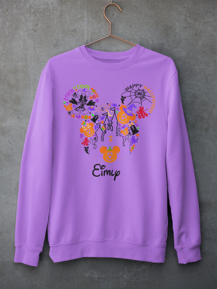 Mickey Pumpkin Head Halloween Sweatshirt - Second View
