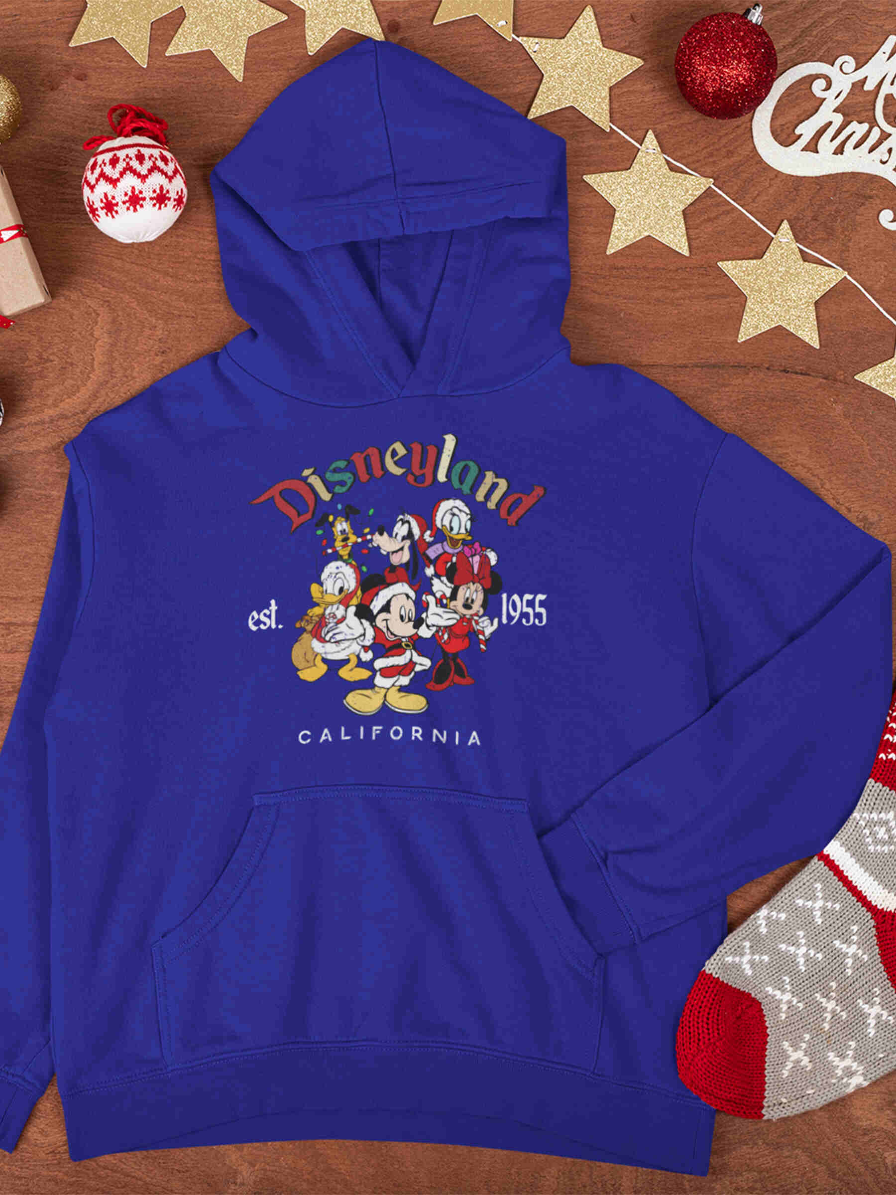 Christmas Disneyland California 1955 Hoodie - Second View