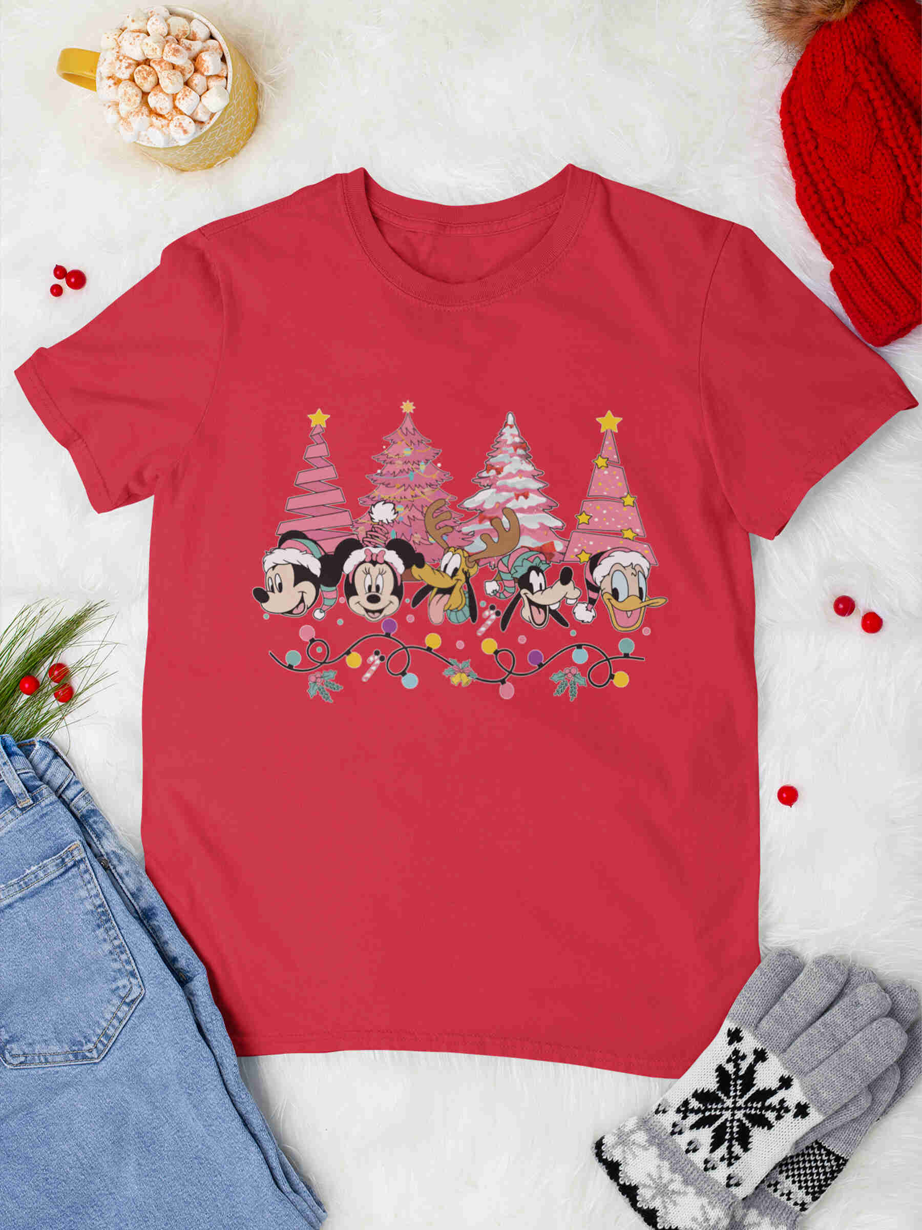 Christmas Mouse And Friends Tshirt - Second View