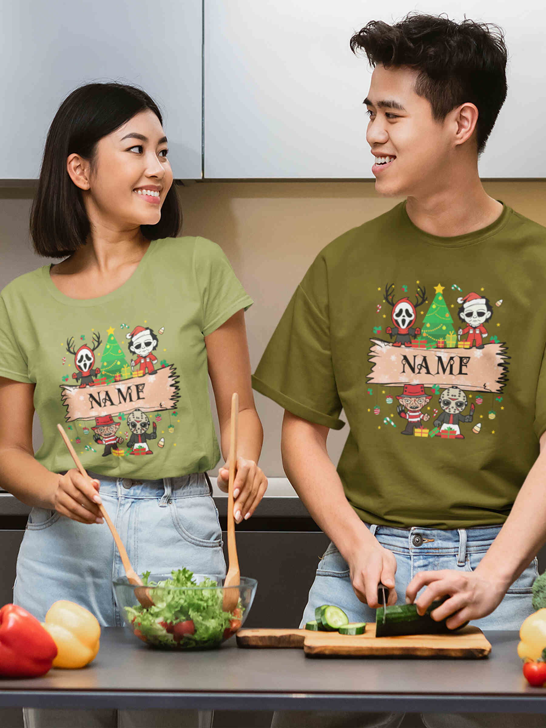 Custom Name Christmas Killer Movie Tshirt