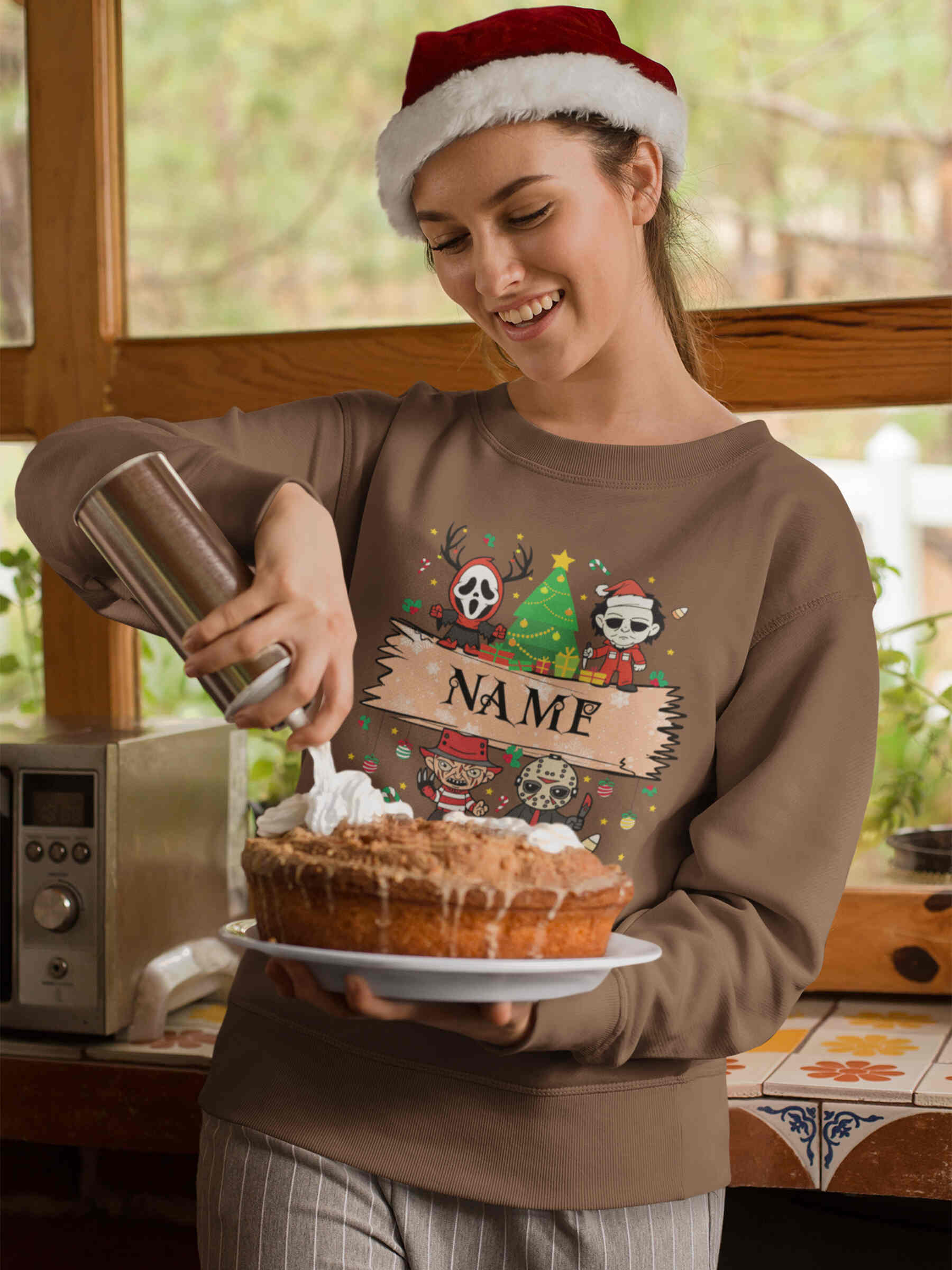 Custom Name Christmas Killer Movie Sweatshirt