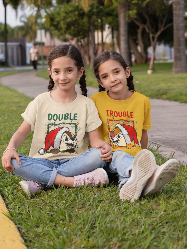 Chip & Dale Double Trouble Christmas Tshirt