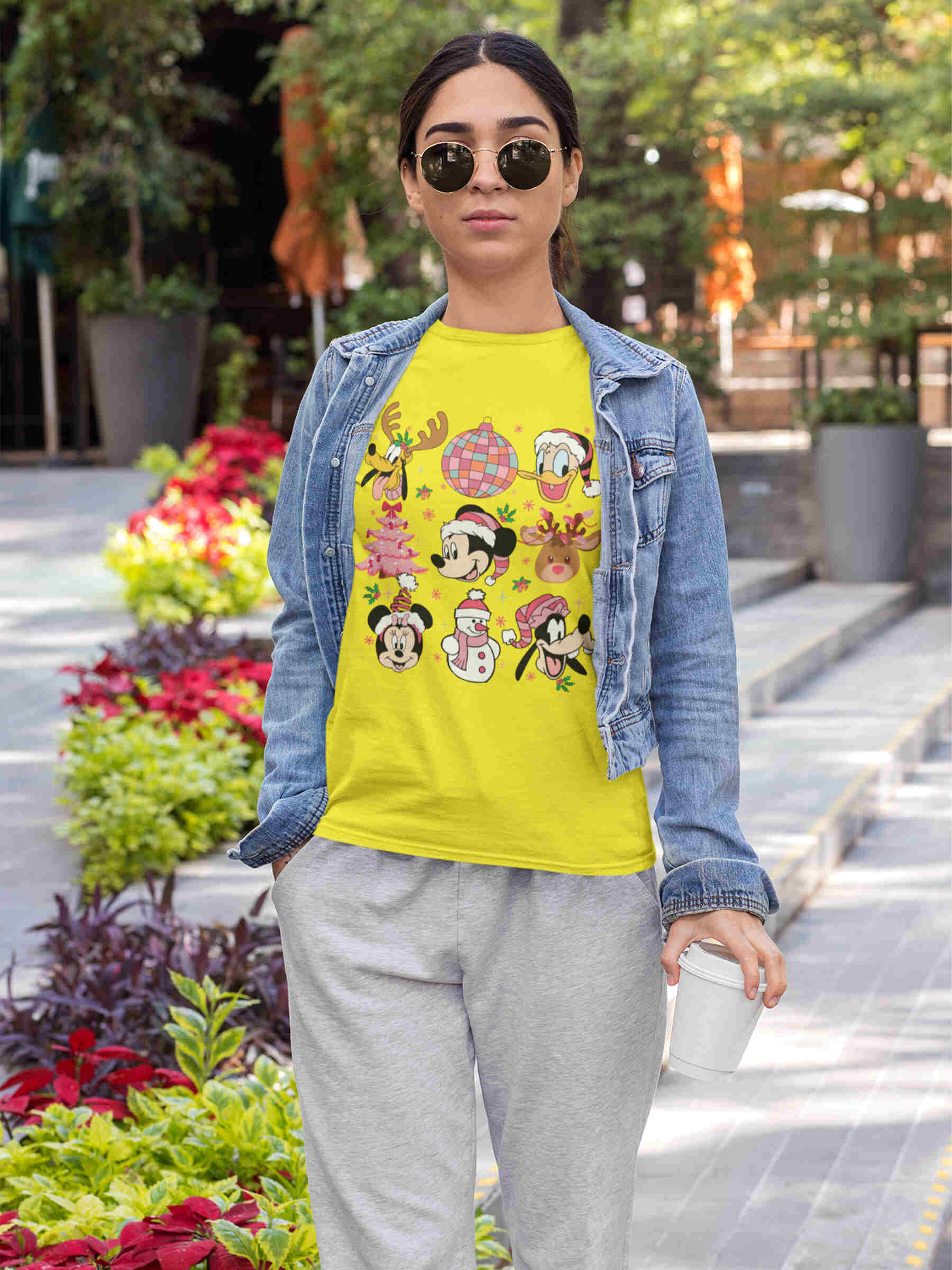 Doodle Christmas Mouse And Friend Tshirt