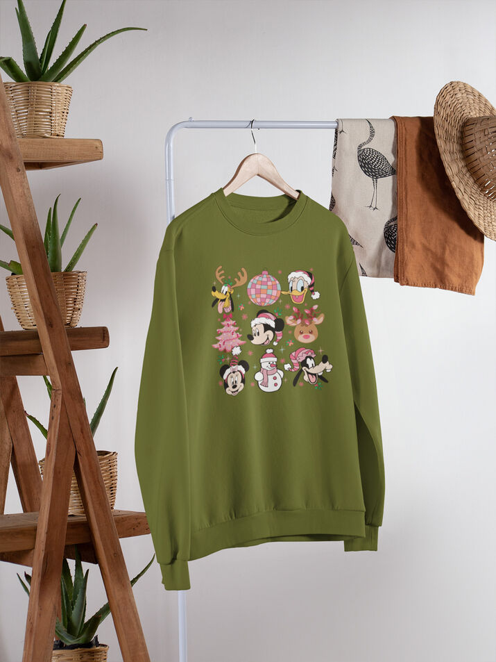 Doodle Christmas Mouse And Friend Sweatshirt - Second View