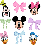 mickey minnie bow coquette