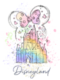 colourful disney castle