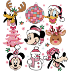 doodle christmas mouse and friend